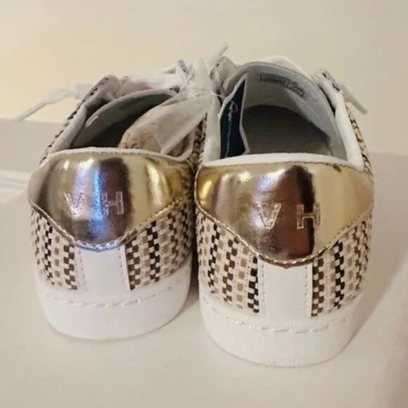 NEW IN BOX Vintage Havana Carla Tweed Fashion Sneaker Brown, Tan Tweed Size 7.5 - Picture 3 of 10